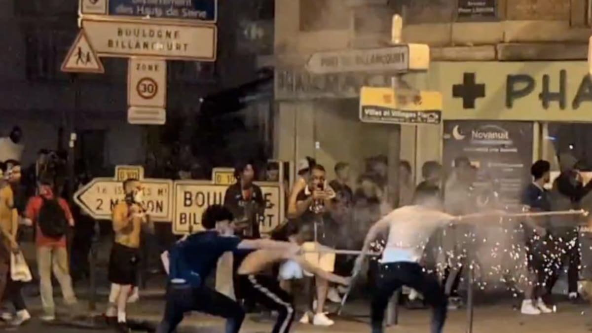Cientos de arrestos y un policía herido: el saldo de los festejos de aficionados del PSG | Videos tomado de X