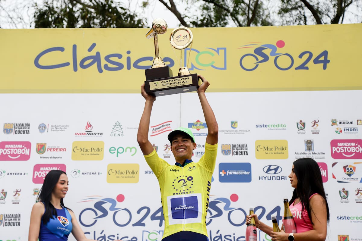 Bello, Antioquia. Septiembre 29 de 2024. En el municipio de finalizó la novena y última etapa del Clásico RCN, de la cual fue ganador el ciclista del equipo Sistecredito Wilson Peña, y se coronó como campeón del Clásico el ciclista risaraldense Kevin Castillo. (Colprensa - Lina Gasca)
