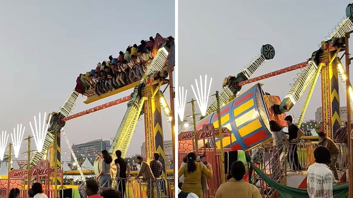 Luego del colapso del juego en India, los presentes ayudaron a sacar a las personas atrapadas y a auxiliar a los heridos