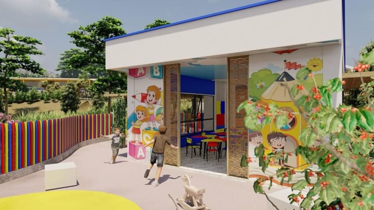 El Colegio Santa Fe de Icotea es una obra de la fundación de Karol G. //Foto: @karolg