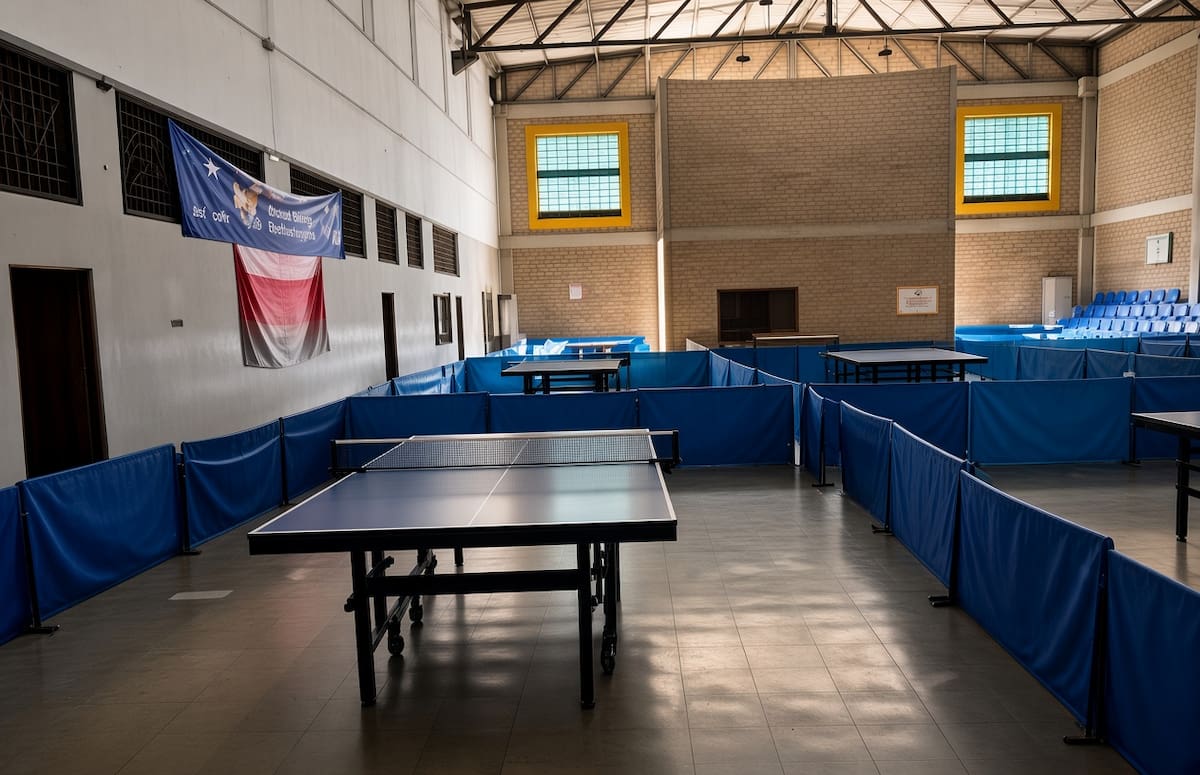Los tenimesistas llevan dos meses sin poder utilizar el escenario deportivo debido a la falta de luz. Foto: Suministrada.
