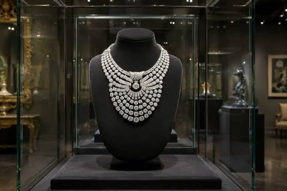El histórico collar de la reina egipcia Nazli Sabri fue robado de un museo de Viena y está valorado en 4.3 millones de dólares.