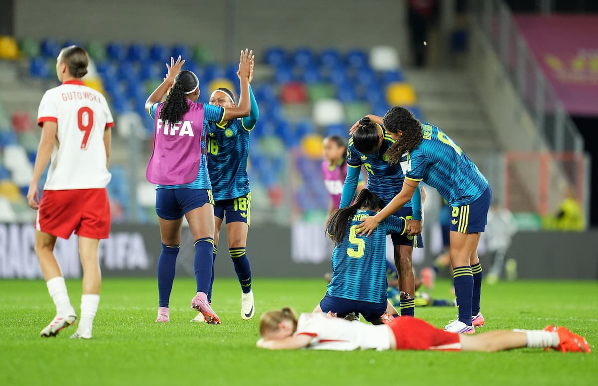 Colombia avanzó a los cuartos de final del Mundial Femenino Sub-20 tras vencer 1-0 a Polonia, anfitriona del torneo. Foto: Conmebol
