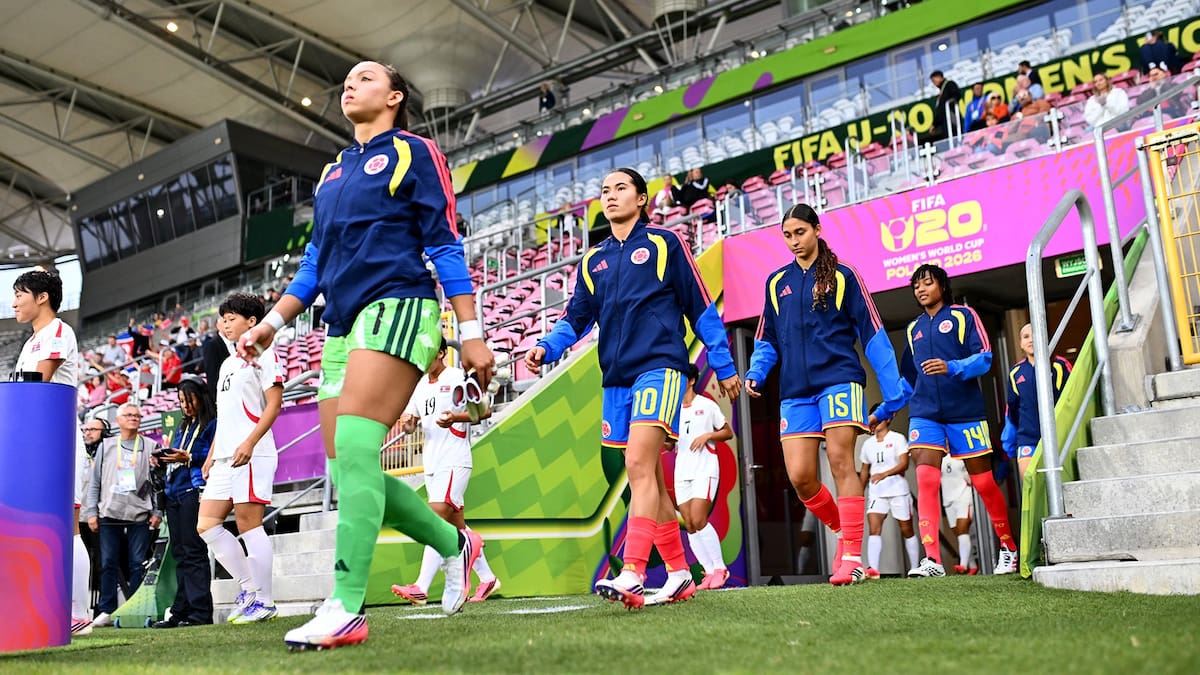 Colombia cayó ante Corea del Norte, pero ya conoce a su rival en octavos del Mundial Sub-20. Foto: Conmebol