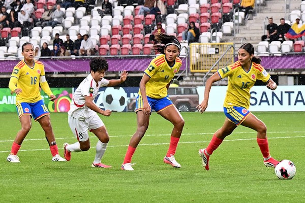 Colombia cayó ante Corea del Norte, pero ya conoce a su rival en octavos del Mundial Sub-20. Foto: Conmebol
