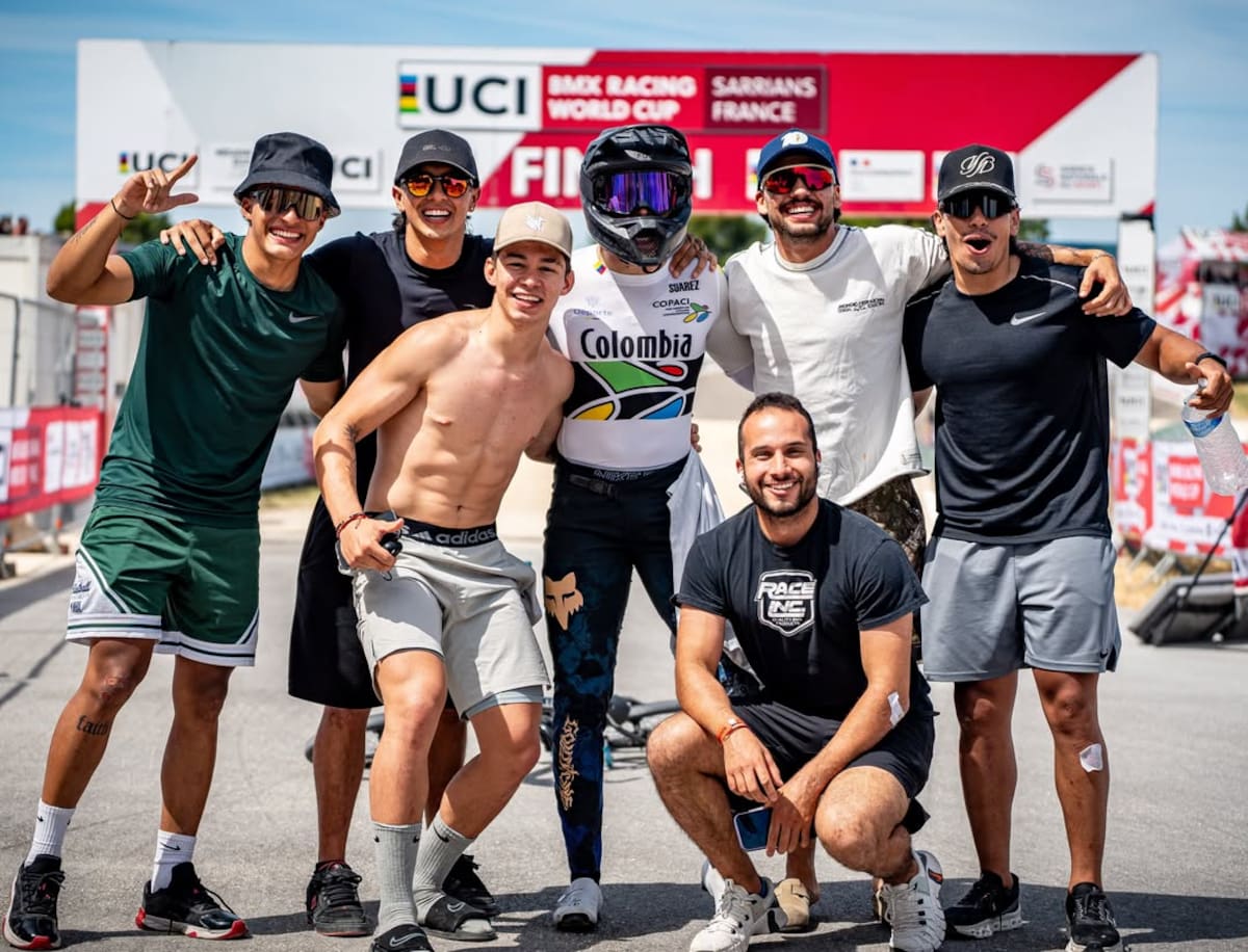 Colombia celebra en Francia: Diego Arboleda conquistó la Copa Mundo de BMX. Foto: Tomada del Instagram de Diego Arboleda.