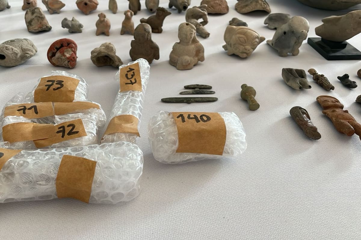 Colombia logra cifra récord de 1.194 piezas arqueológicas repatriadas bajo el actual Gobierno. | Foto: Colprensa