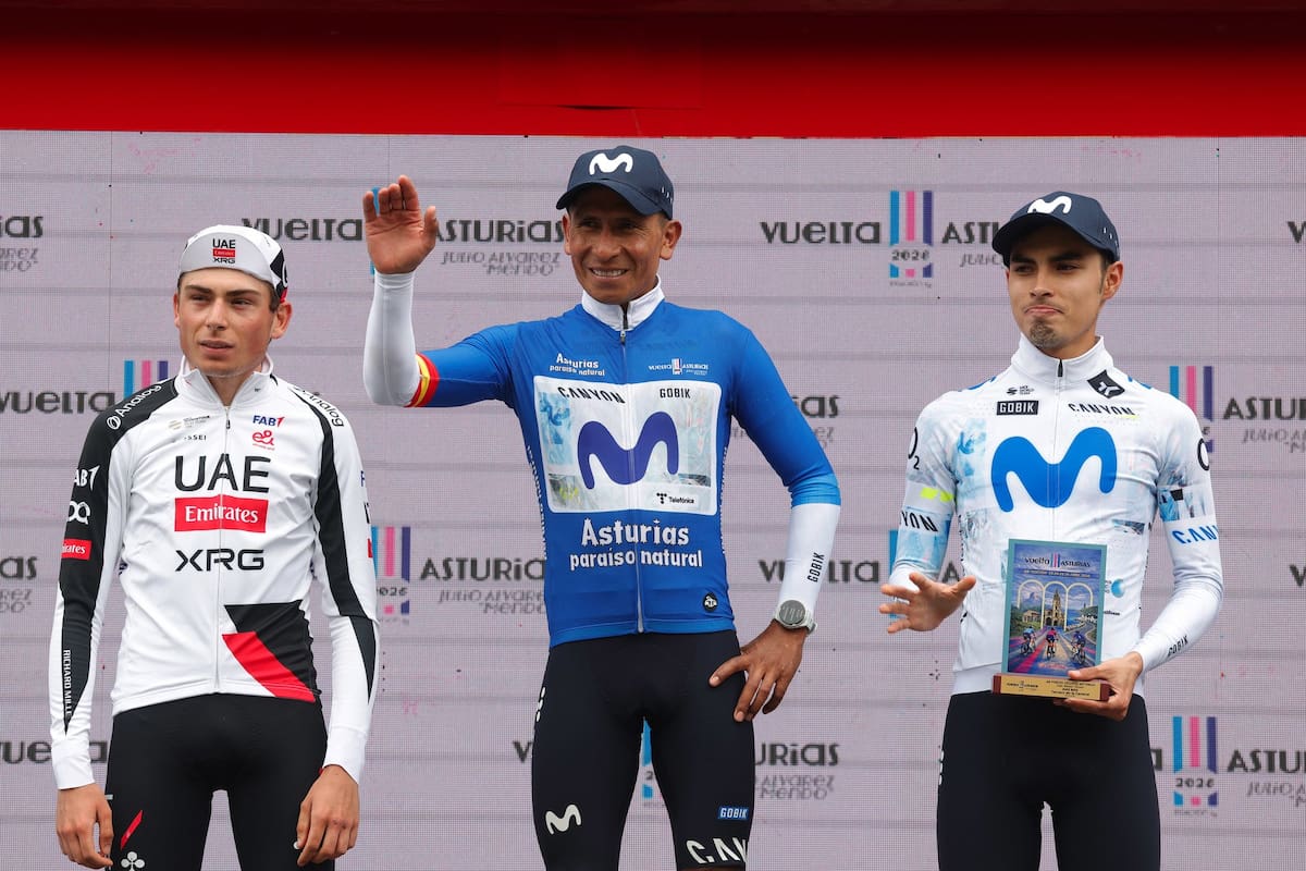 Colombia sonríe: Nairo Quintana campeón de la Vuelta a Asturias 2026. Foto: Movistar Team