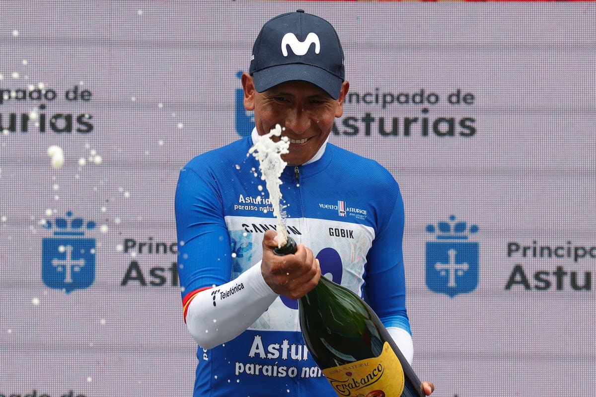 Colombia sonríe: Nairo Quintana campeón de la Vuelta a Asturias 2026. Foto: Movistar Team