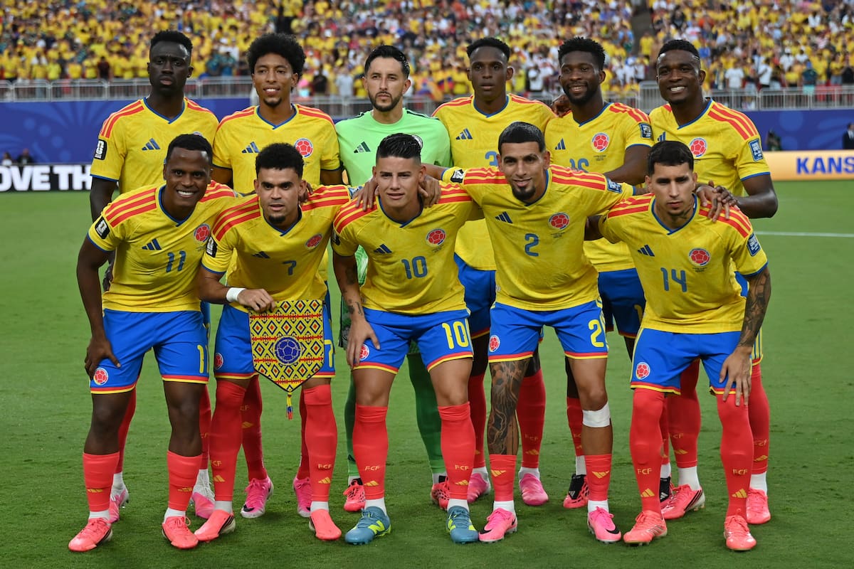 186
Jugadores de Colombia posan para una foto de grupo antes del partido de dieciseisavos de final de la Copa Mundial de la FIFA 2026 entre Colombia y Ghana, en Kansas City, Missouri, EE. UU., el 3 de julio de 2026. EFE/EPA/AMY KONTRAS