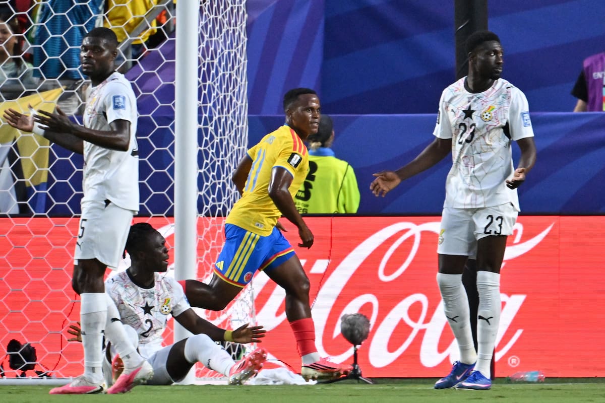 Jhon Arias marcó el gol del triunfo de Colombia en el duelo ante Ghana. //Foto, EFE: AMY KONTRAS