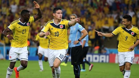 James Rodríguez lidera: los goleadores históricos de Colombia en la Copa del Mundo