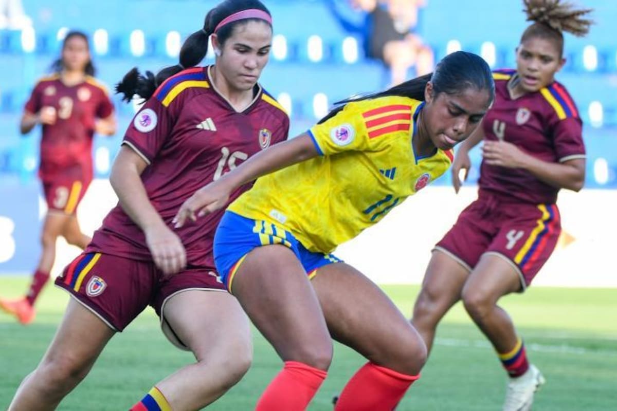 Colombia venció a Venezuela en el Sudamericano Sub-20. //Foto cortesía de la FCF