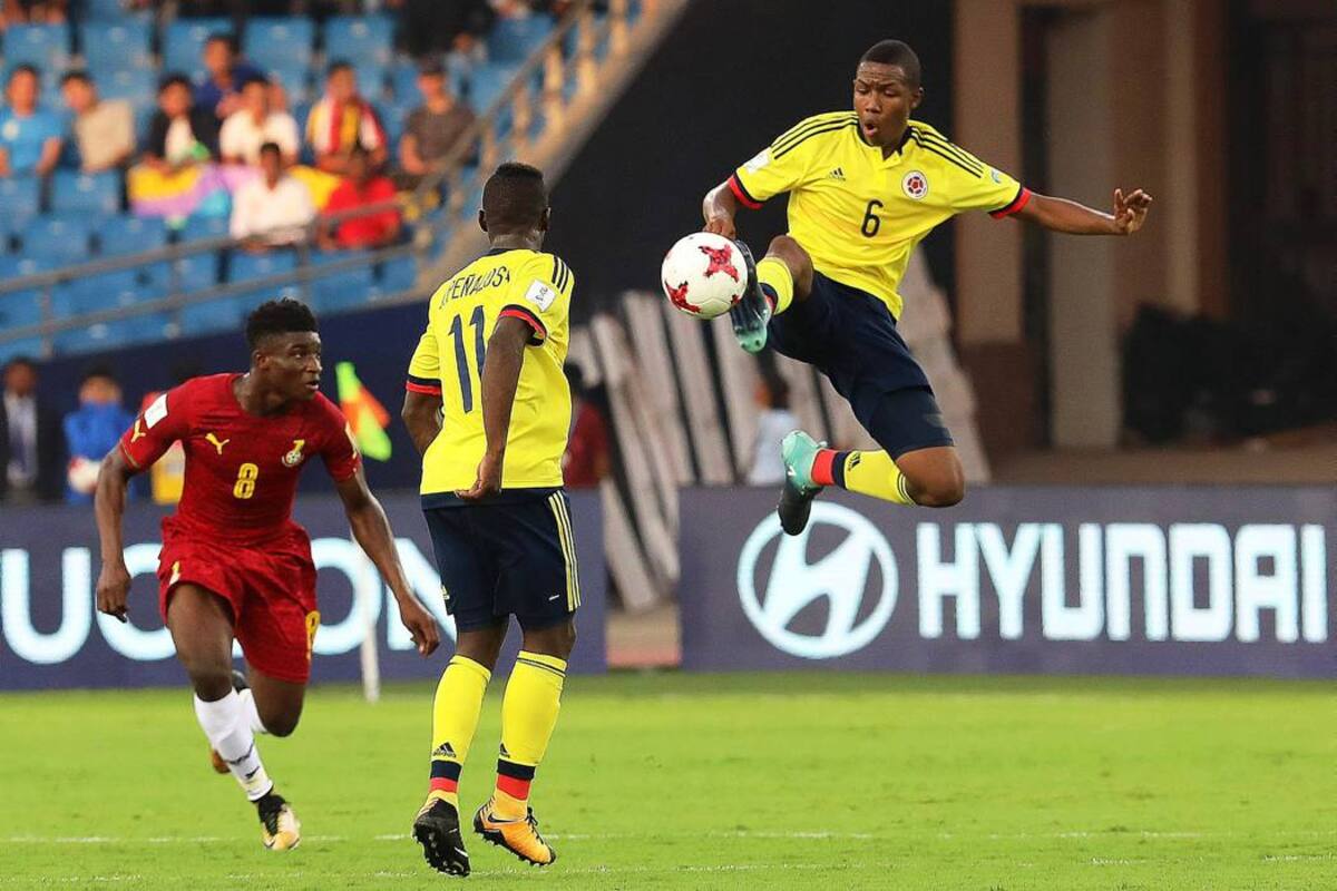 La selección Colombia perdió 1-0 anta Ghana, en la primera fecha del Mundial Sub 17. (Foto: EFE / VANGUARDIA LIBERAL)