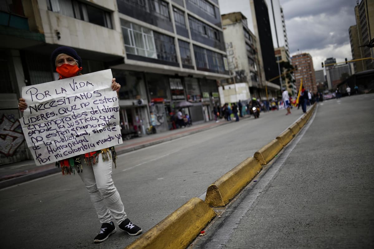 Paro Nacional en contra del Gobierno Nacional Lugar, La filarmónica realizó una obra como apoyo a la no violencia.