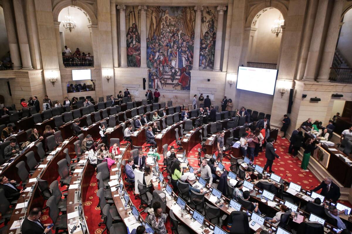 Se lleva a cabo en la plenaria Camara de representantes el reinicio del debate a la reforma de la salud. (foto: Colprensa /VANGUARDIA)