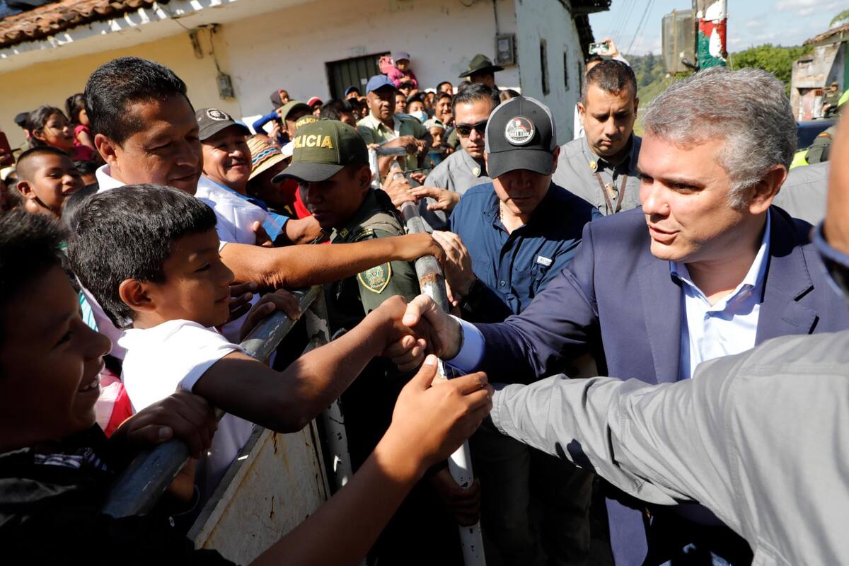 Según el Presidente, no cedió a la petición de la minga por cuestiones de seguridad. (Foto: Colprensa /VANGUARDIA)