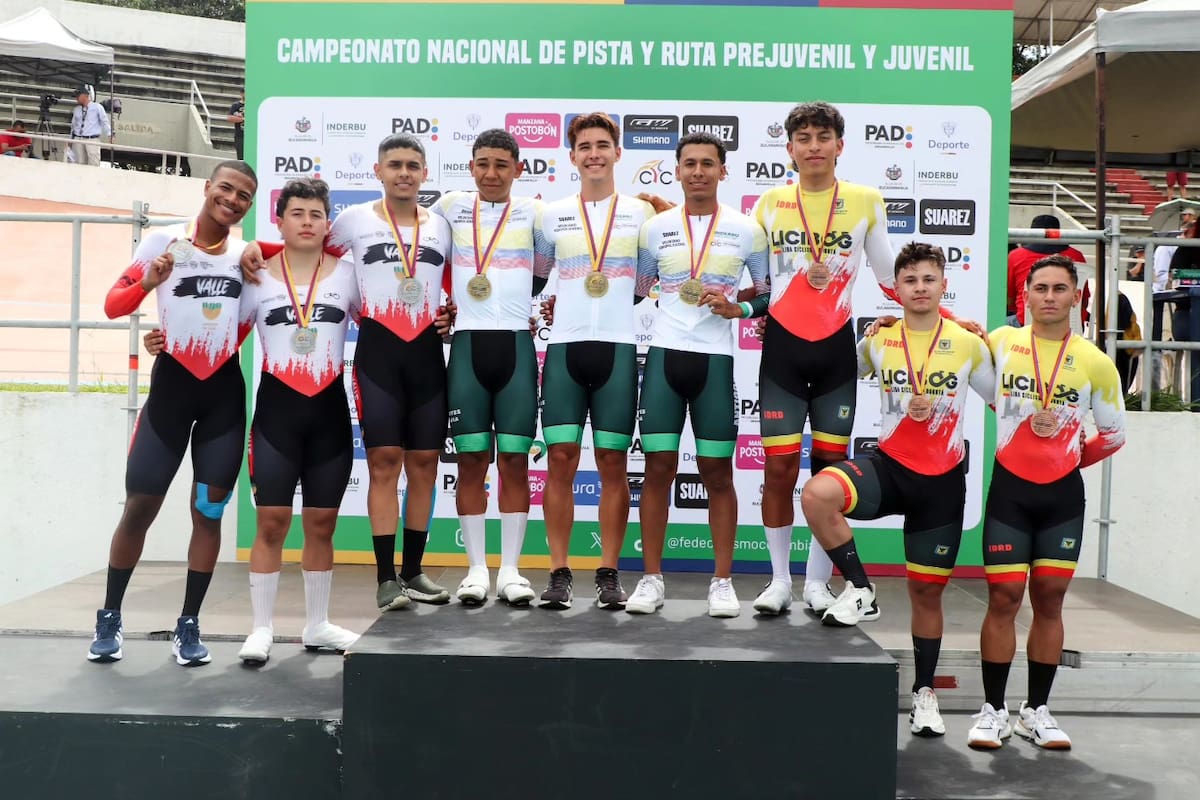 Comenzó en Bucaramanga el Campeonato Nacional de Pista Juvenil y Prejuvenil 2026. Foto: @carloscrumu / Federación Colombiana de Ciclismo