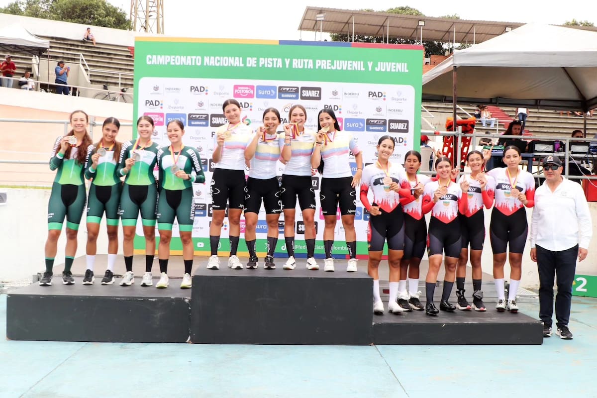 Comenzó en Bucaramanga el Campeonato Nacional de Pista Juvenil y Prejuvenil 2026. Foto: @carloscrumu / Federación Colombiana de Ciclismo