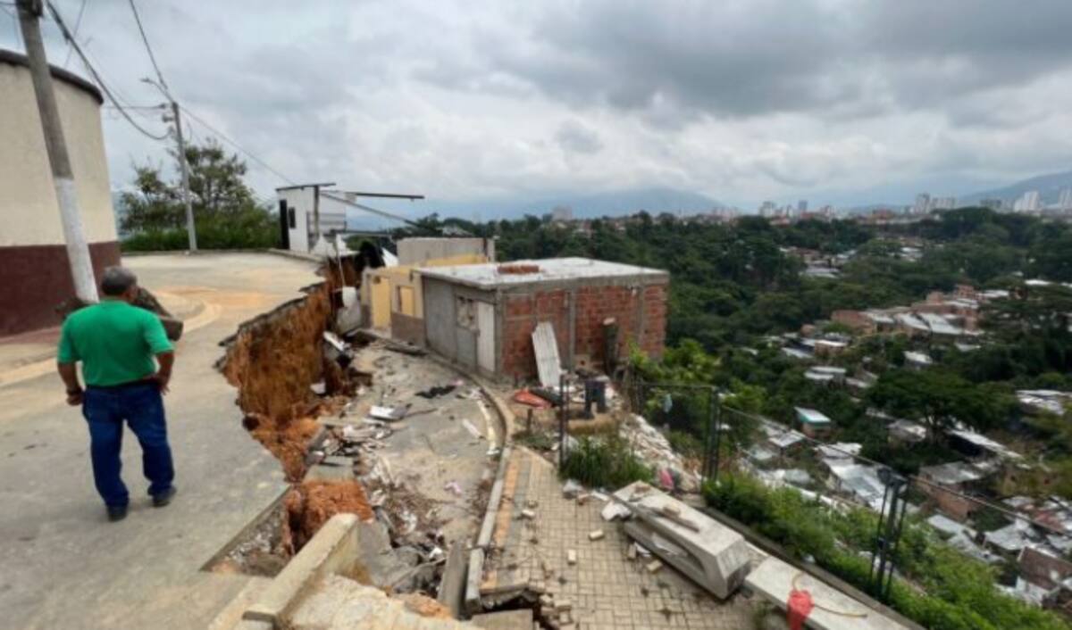 Inestabilidad de viviendas en el barrio La Feria de Bucaramanga.