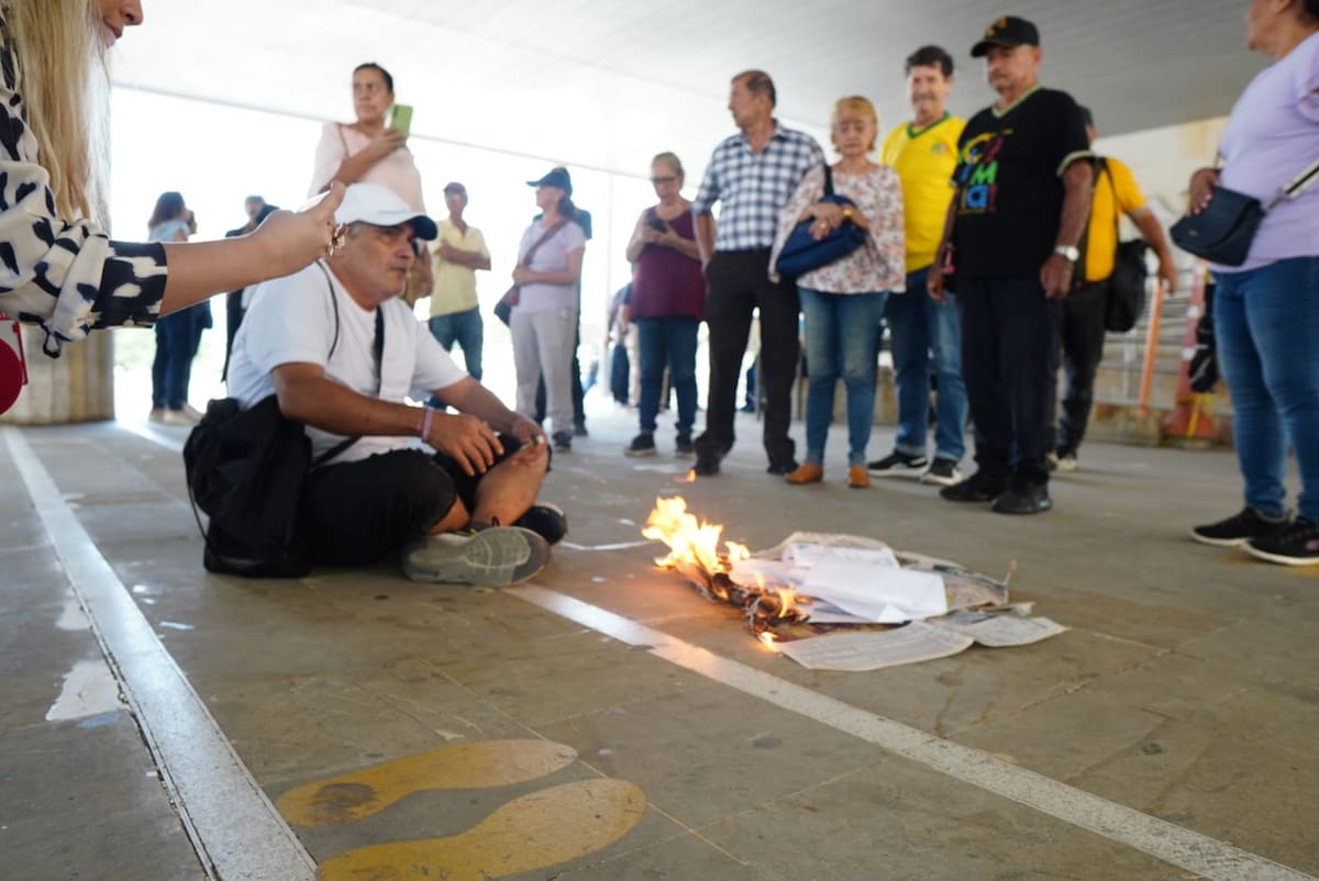 Una nueva protesta contra el Predial en Bucaramanga. Marco Valencia/Vanguardia