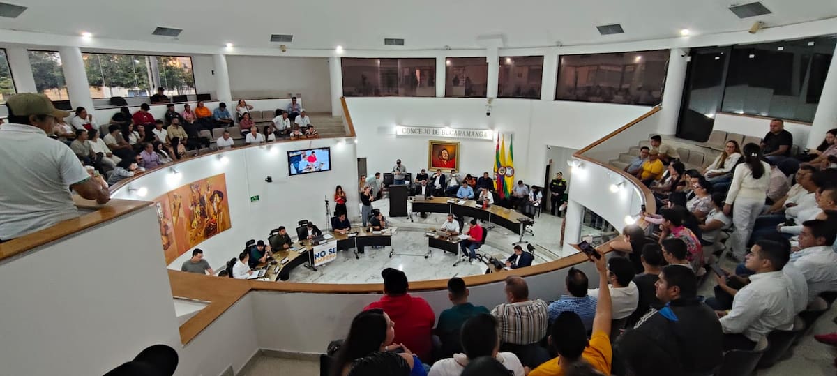 Plenaria del Concejo e Bucaramanga. Foto: Juan Ortega/VANGUARDIA