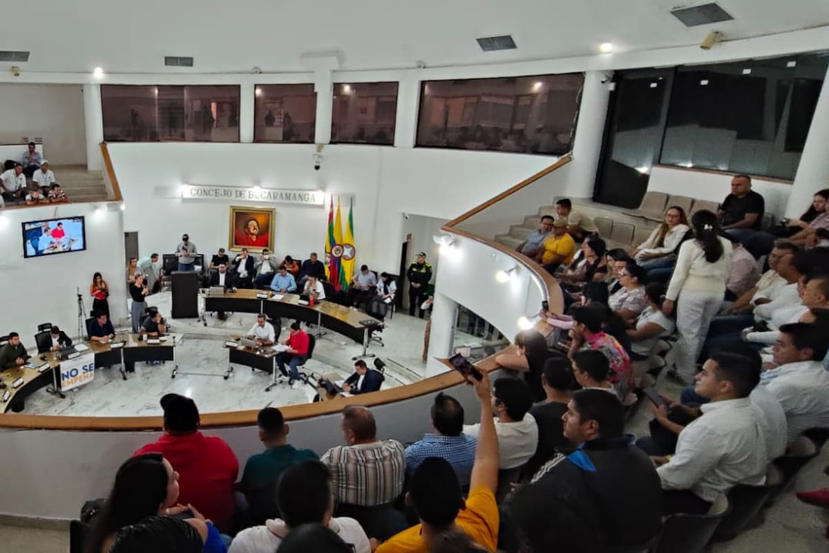 Plenaria del Concejo e Bucaramanga. Foto: Juan Ortega/VANGUARDIA