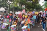 Concurrida y criticada, así fue la marcha del Día de la Mujer en Bucaramanga
