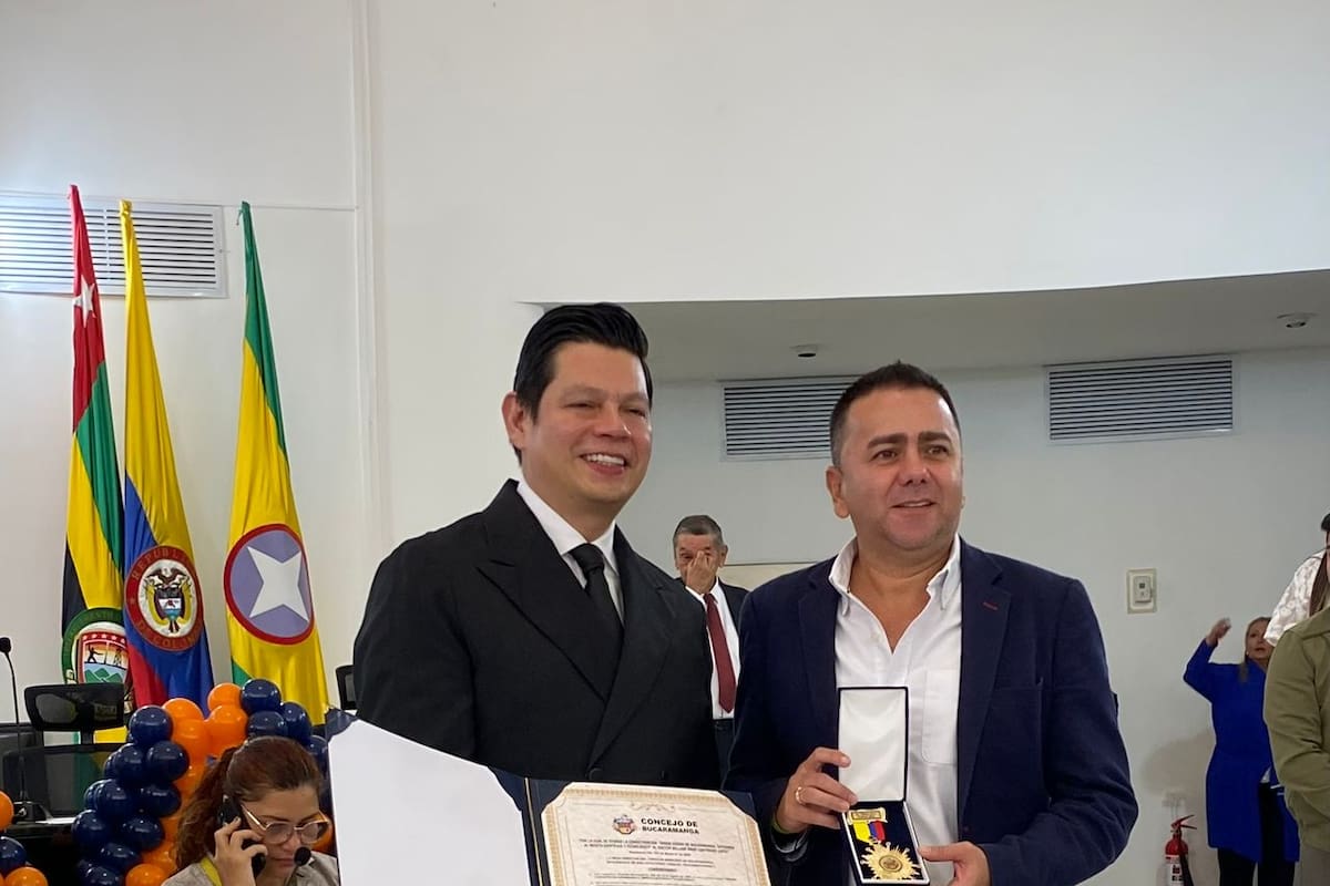 William Omar Contreras, neurocirujano; y Cristian Reyes, concejal de Bucaramanga. Suministrada / VANGUARDIA
