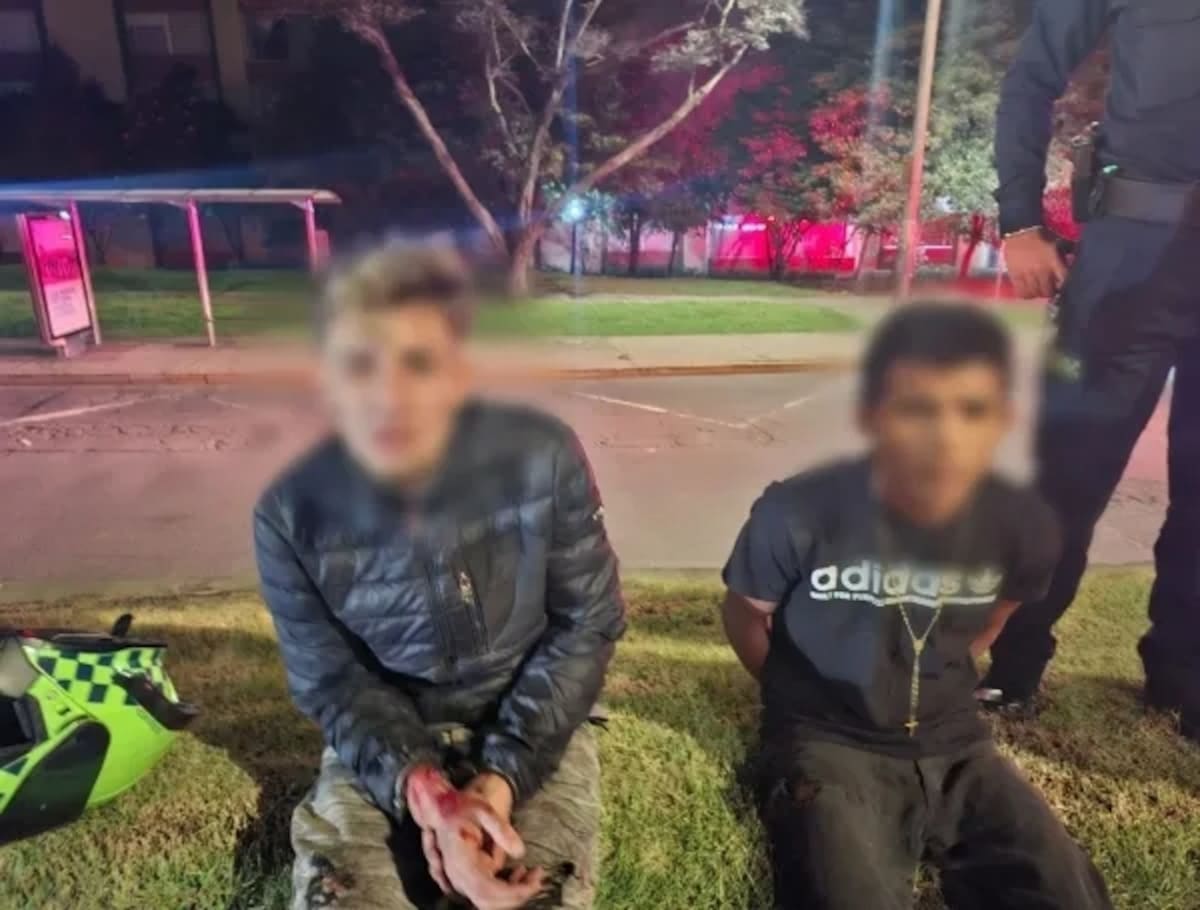 Los presuntos responsables del homicidio fueron capturados por la Policía.
Foto: suministrada.
