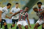 Jhon Arias, la gran figura de Fluminense en el partido de los octavos de final de la Libertadores contra Gremio