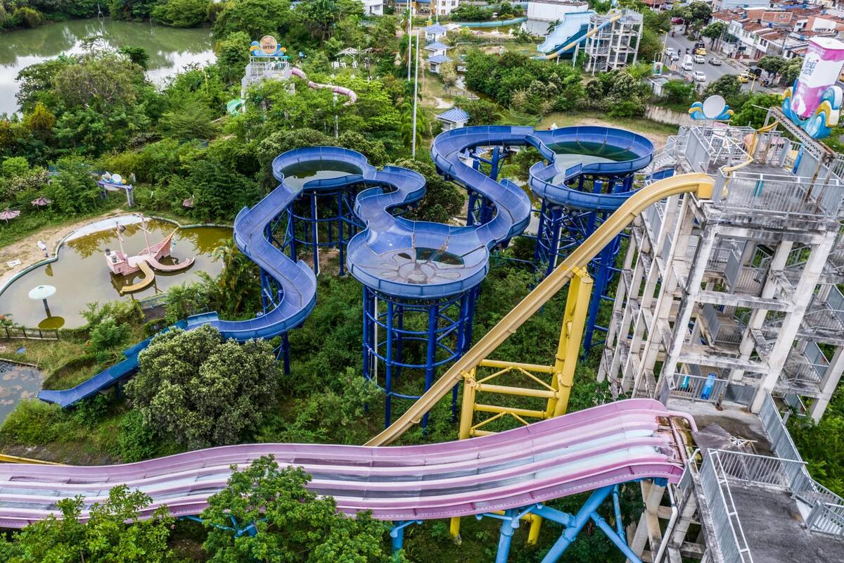 Acualago tiene capacidad para recibir diariamente cinco mil visitantes. Por sus atracciones, se convirtió en un lugar icónico para el área metropolitana de Bucaramanga. (Foto: Jaime Moreno / VANGUARDIA)