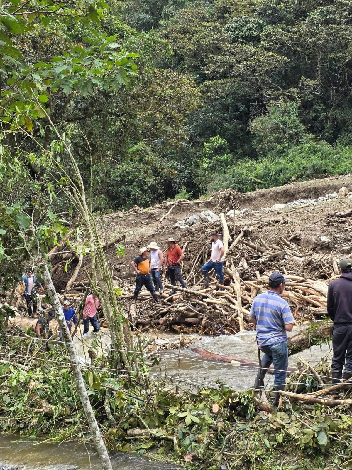 Los campesinos siguen esperando el apoyo de las autoridades departamentales o nacionales.