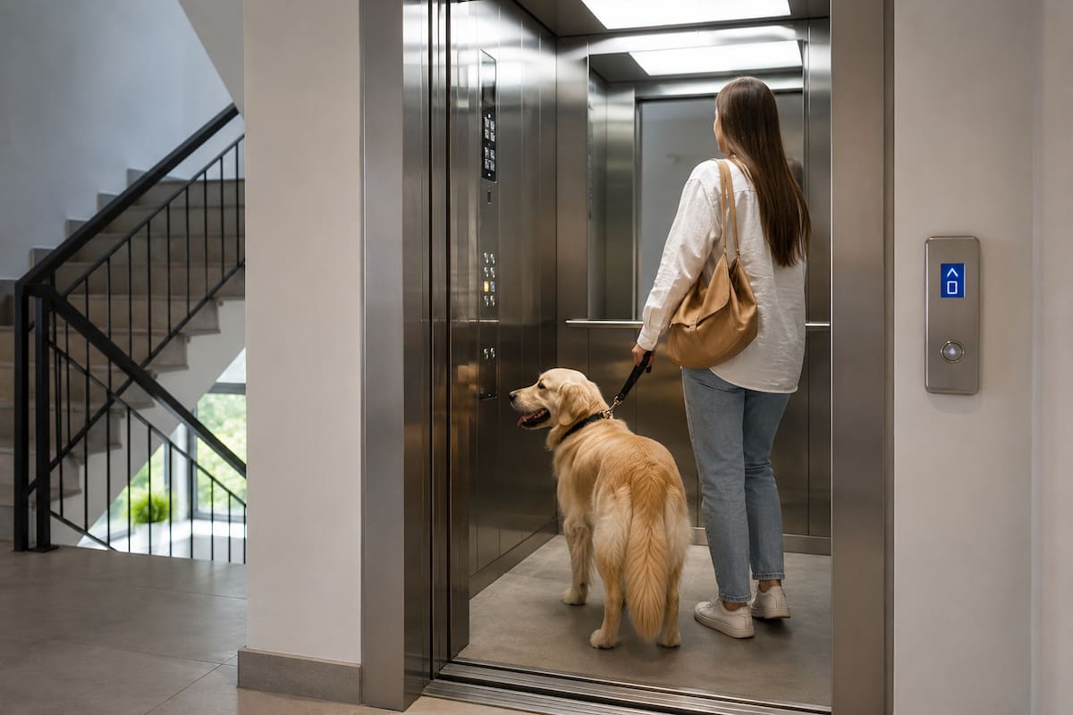La decisión de la Corte Constitucional surgió tras la tutela presentada por una residente que, debido a un problema de salud y a la condición médica de uno de sus perros, necesitaba utilizar el ascensor para movilizarse dentro del conjunto residencial. Foto recreada // Vanguardia.