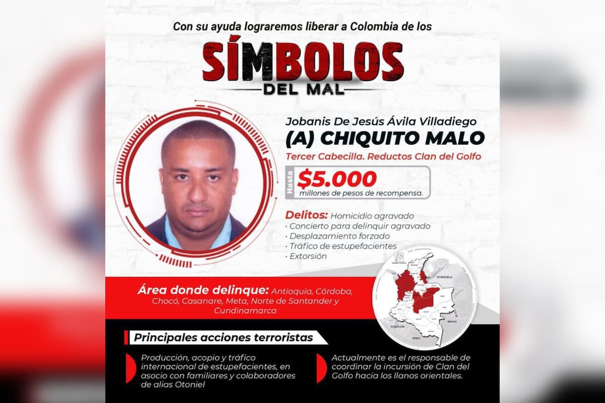 Corte Suprema autoriza extradición de alias ‘Chiquito Malo’ a Estados Unidos