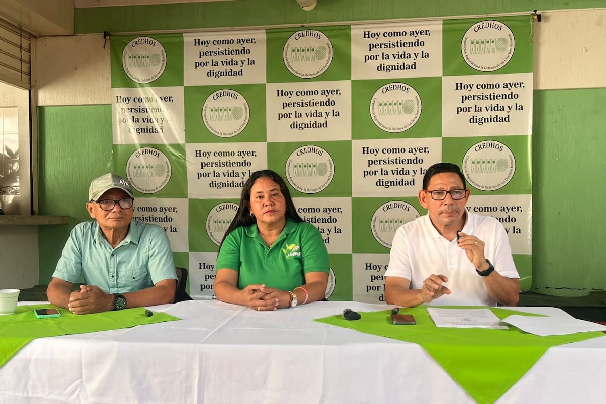 Representantes de Credhos alertaron sobre amenazas sistemáticas contra líderes comunales en Barrancabermeja.
Suministrada/Vanguardia