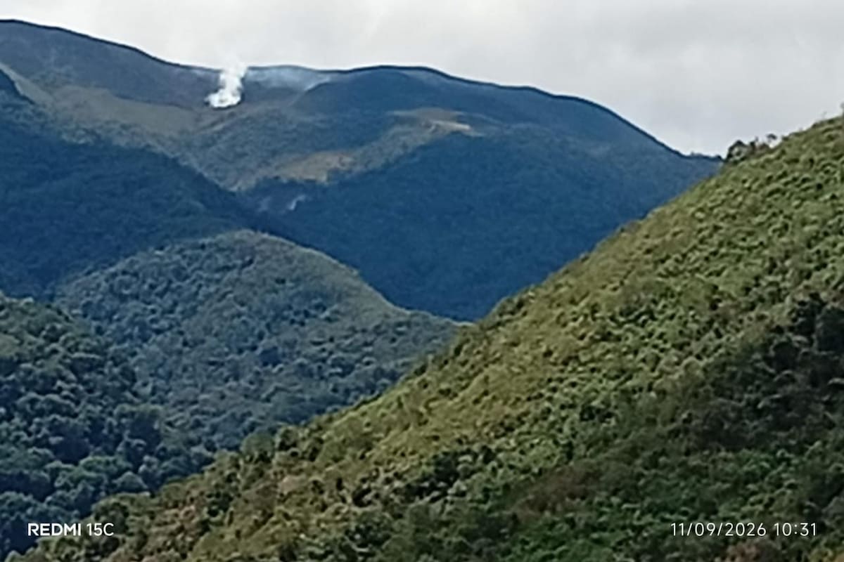 El incendio está desde el miercoles desde esta semana.