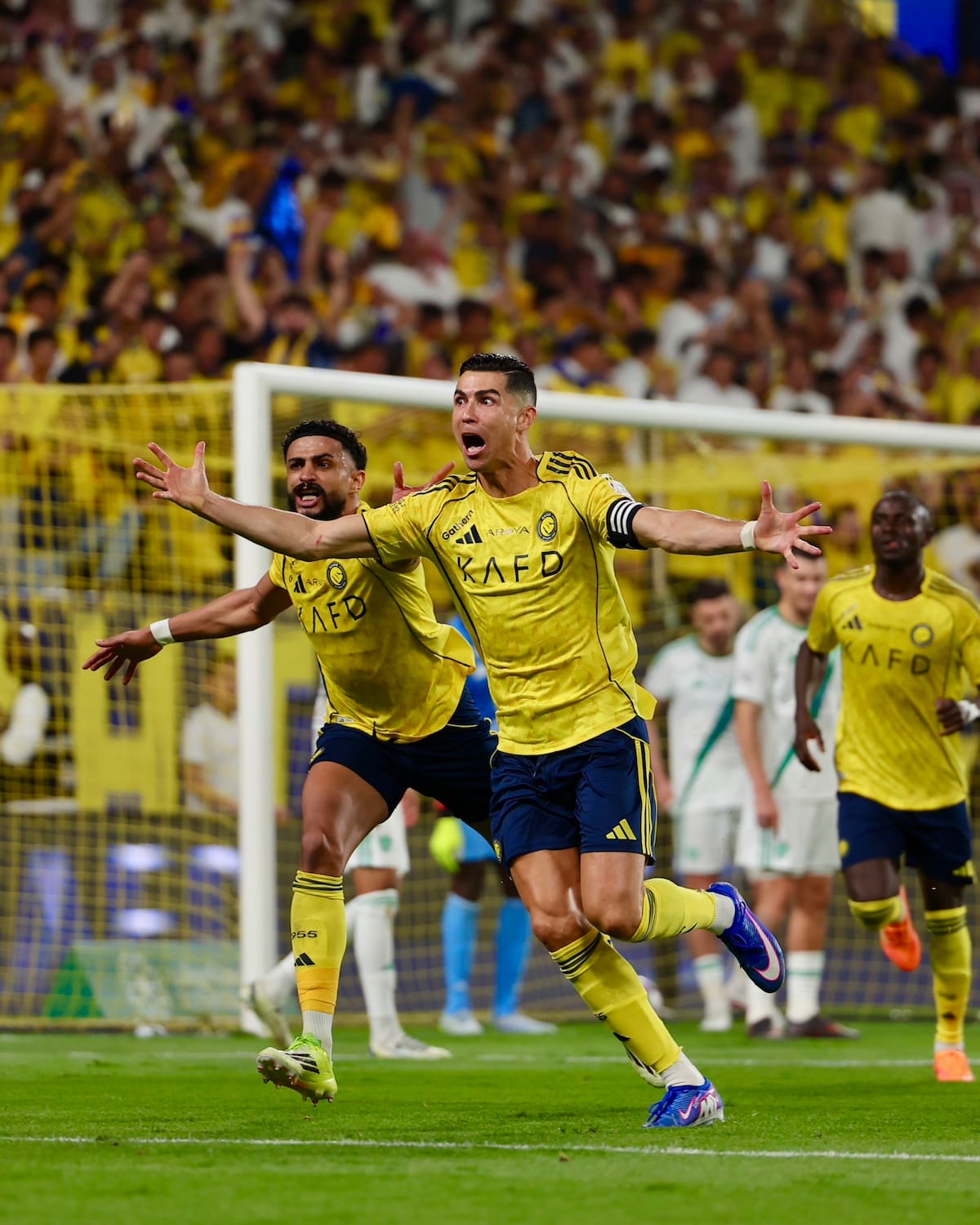 El delantero portugués marcó un gol determinante en las aspiraciones de su equipo, el Al Nassr, de quedarse con la Liga de Arabia Saudí. Foto: Cristiano Ronaldo.