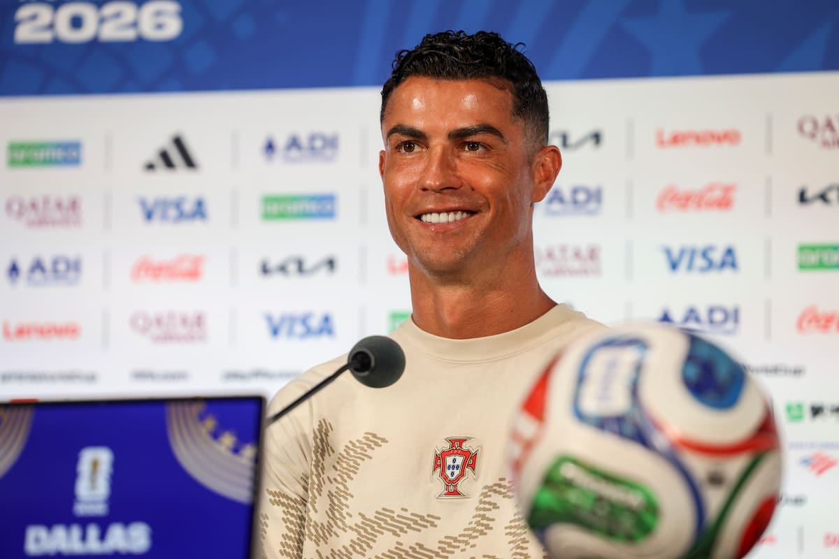Cristiano Ronaldo elogió a Lamine Yamal durante la conferencia de prensa previa al duelo entre Portugal y España.EFE/EPA/MIGUEL A. LOPES