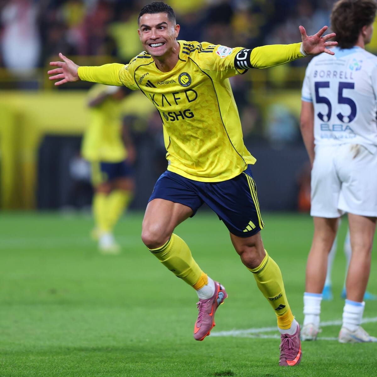 Cristiano Ronaldo habló del reto de llegar a los 1.000 goles como futbolista profesional. Foto: Al Nassr.