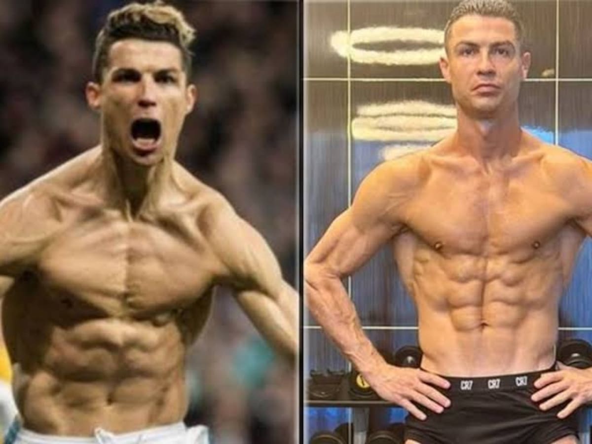 La evolución de la musculatura de Cristiano a lo largo de los años: así de cachas está a las puertas de los 41 años.