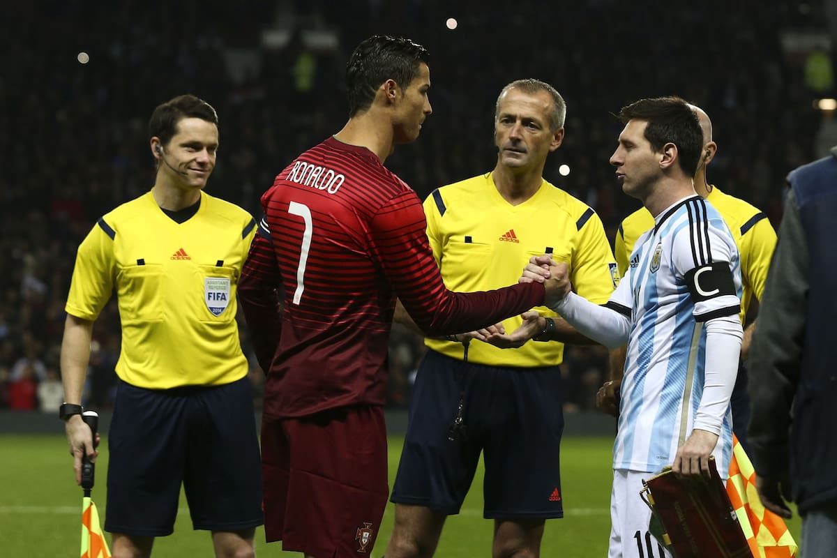 Cristiano Ronaldo y Lionel Messi jugarán su último Mundial con Portugal y Argentina. //Foto, EFE: JOSE SENA GOULAO