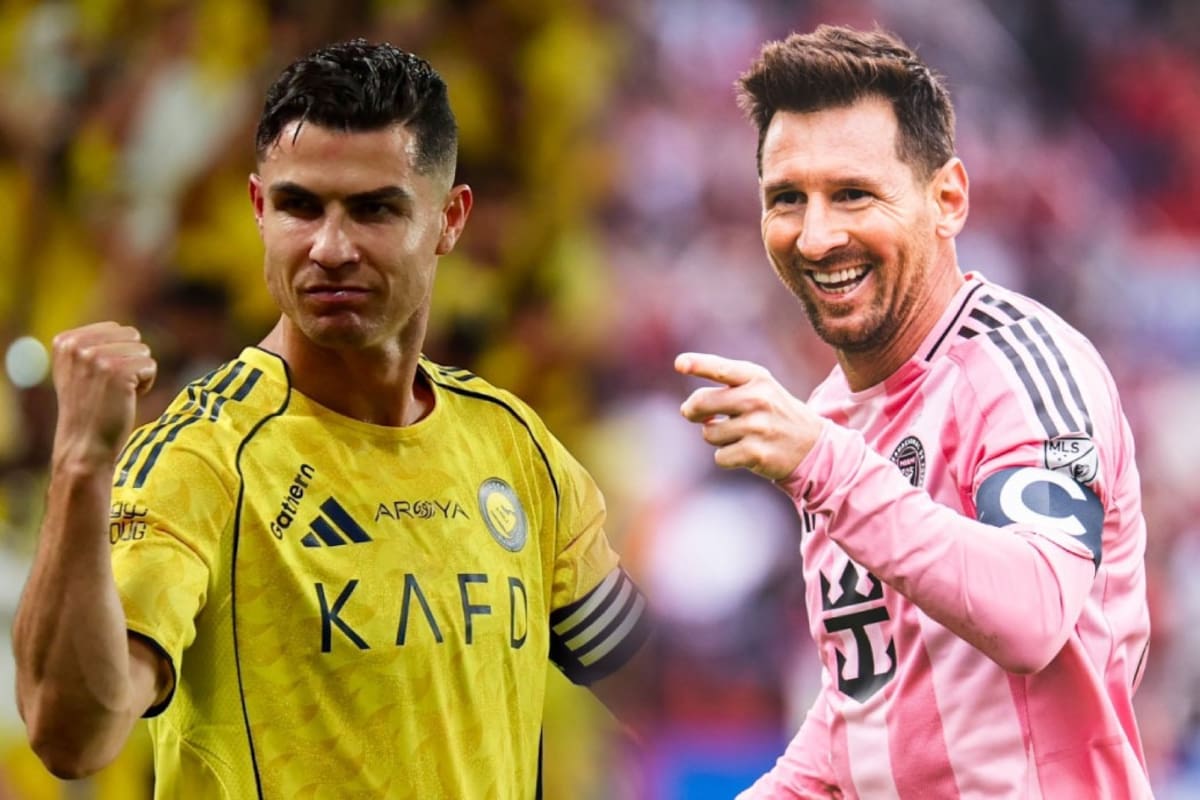 Cristiano Ronaldo y Lionel Messi viven un interesante duelo por el título de goleador Mundial. Foto: Al Nassr e Inter Miami.