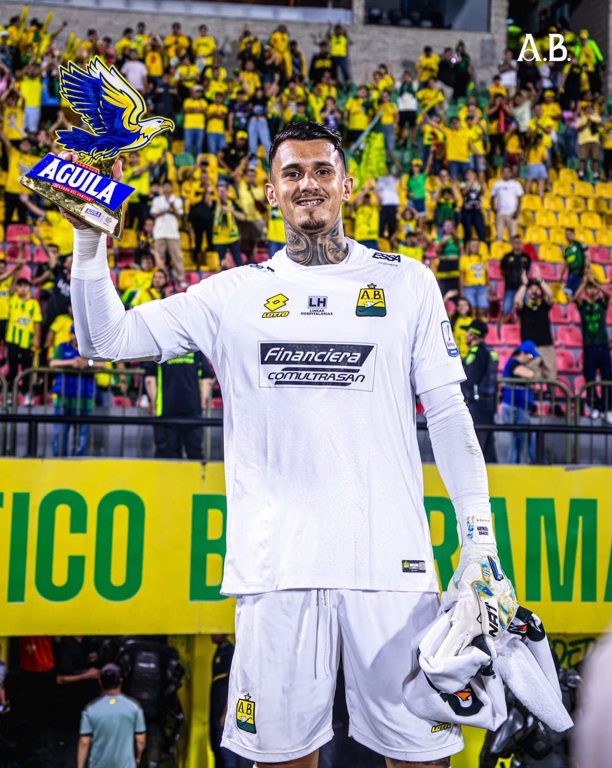 Cristopher Fiermarín, arquero de Atlético Bucaramanga. Foto: cortesía AB.