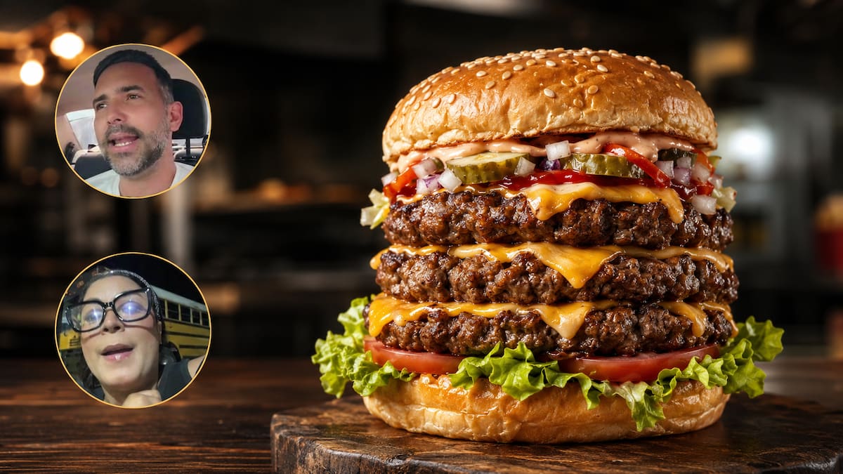 ¿Cuánto cuesta una hamburguesa triple? Lo que se esconde detrás de la polémica por la primera cita en redes. Foto collage/VANGUARDIA