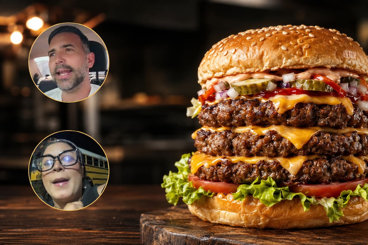 ¿Cuánto cuesta una hamburguesa triple? Lo que se esconde detrás de la polémica por la primera cita en redes. Foto collage/VANGUARDIA