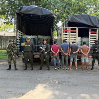 Ejército capturó a cinco presuntos implicados en negocio ilegal de hidrocarburos en Santander