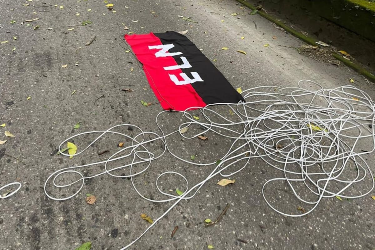 Bandera de ELN // Colprensa