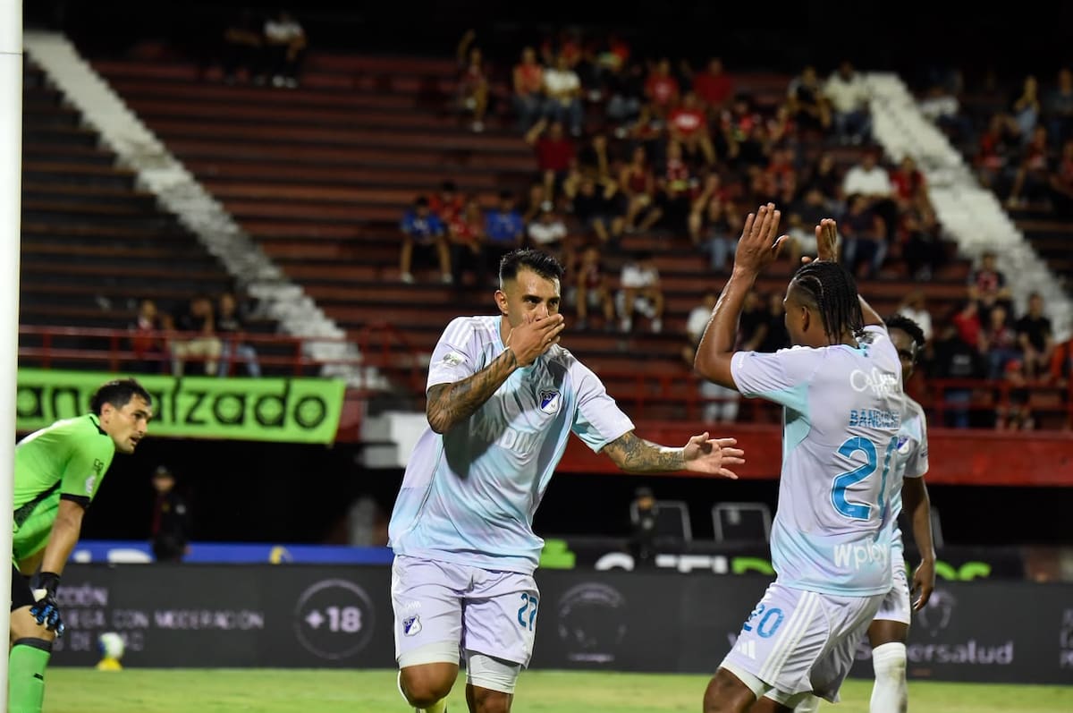 Millonarios venció 2-1 a Cúcuta Deportivo, en la décima fecha de la Liga BetPlay II de 2026. Foto: Colprensa.
