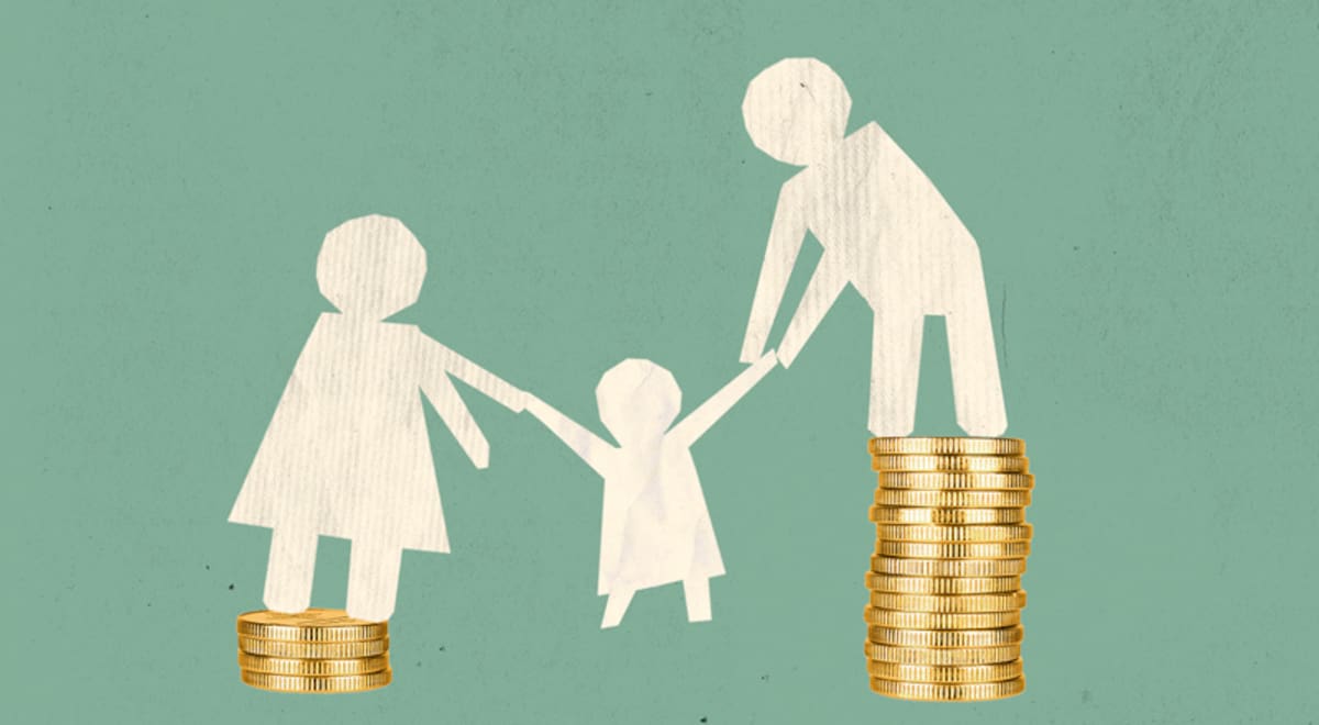 La cuota alimentaria cubre las necesidades de comida, vestido, educación, salud o vivienda de un menor.